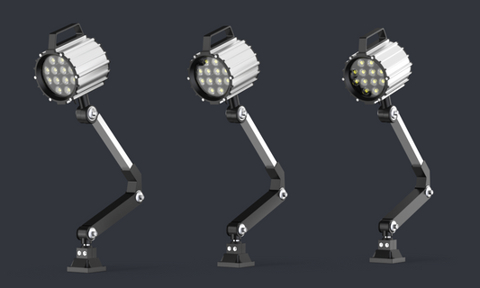 What are the specific methods of heat and dust dissipation measures for LED Machine light?