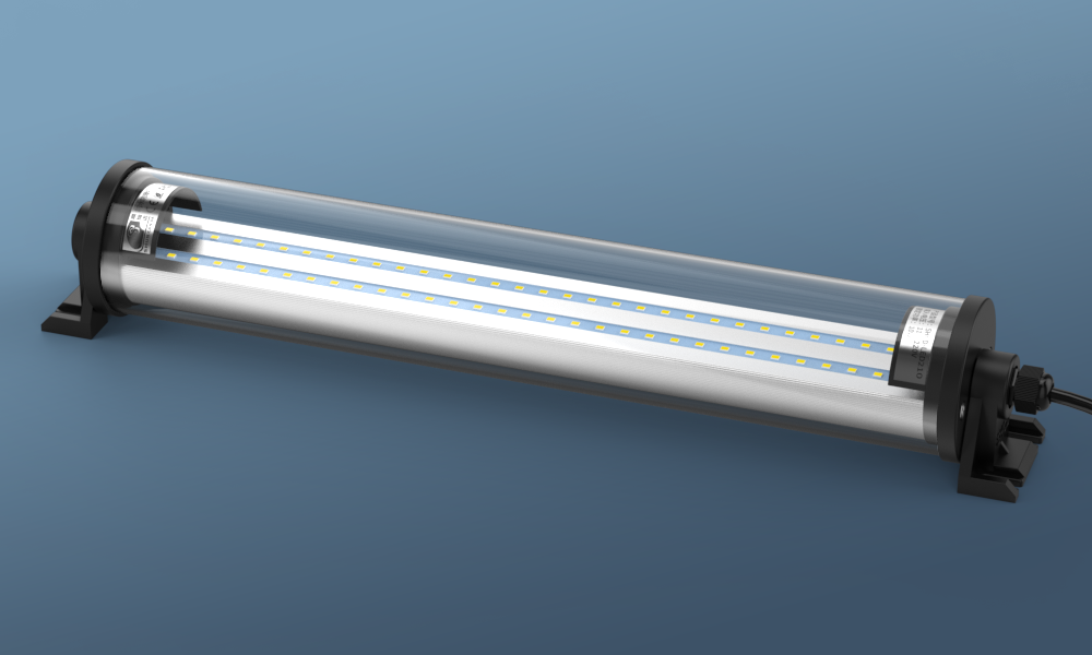 What are some common mounting options and adjustments for LED Machine light?