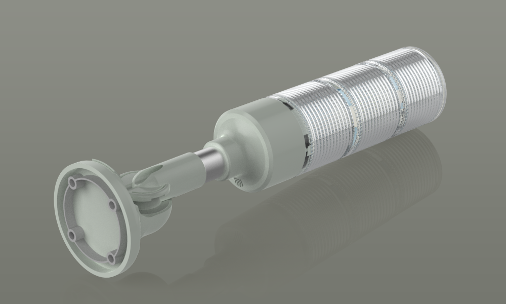 Machine tool warning lights for operator safety protection