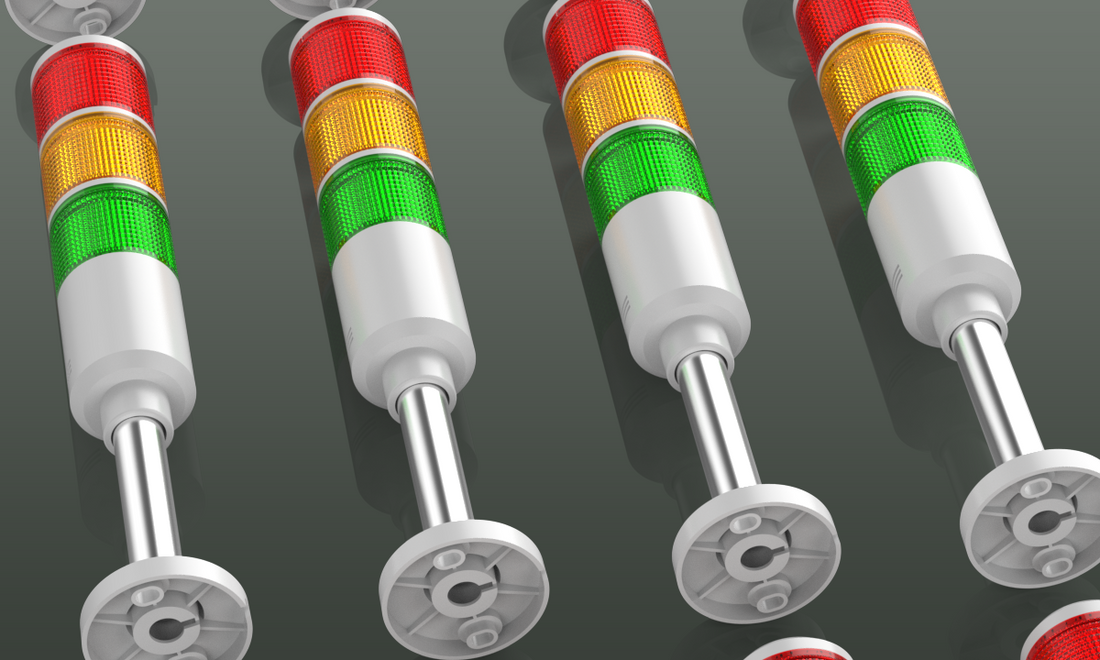 Alarm signals of the LED Machine light