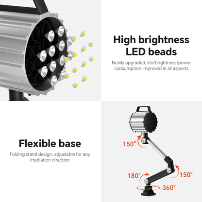 Aluminum alloy foldable-arm LED machine work light SHCD-40F