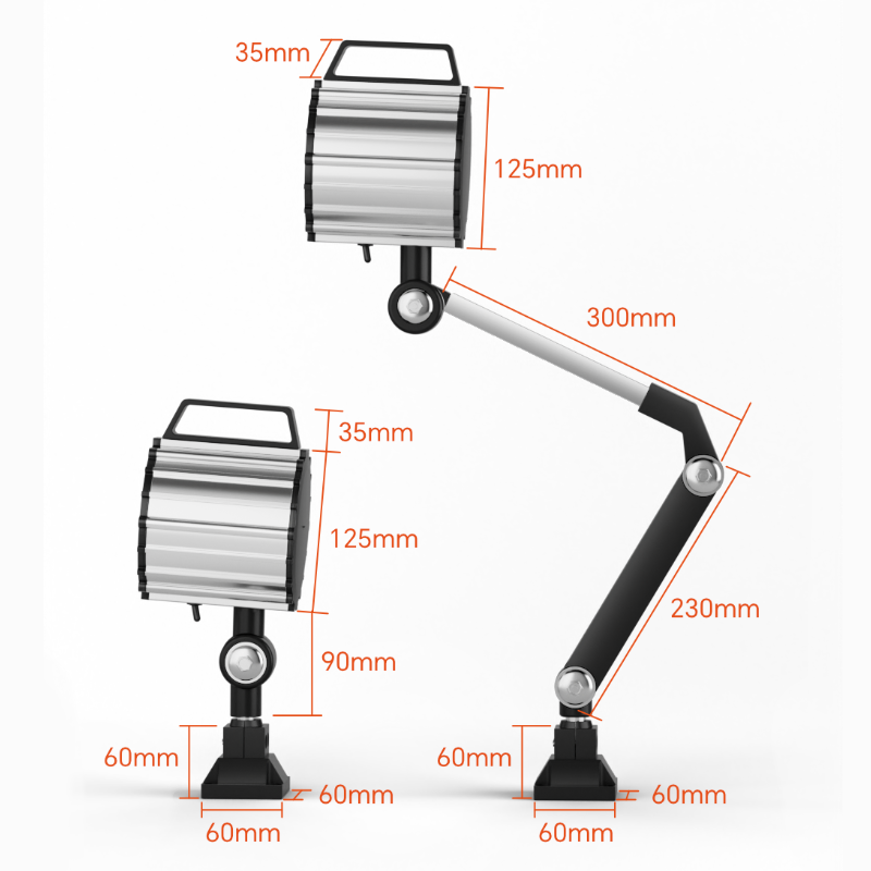 Aluminum alloy foldable-arm LED machine work light SHCD-40F